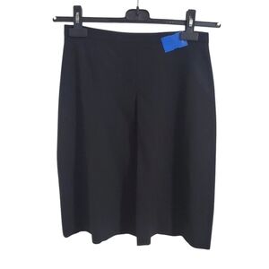 Brooks Brothers A-line mini skirt with front inverted pleat size 4 black